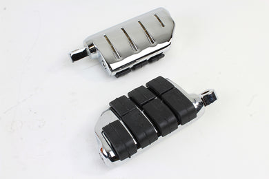 Chrome Double Wide Lions Paw Footpeg Set 0 /  All models with female mounting block