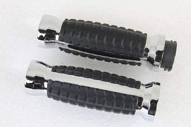 Alligator Style Grip Set Chrome 1982 / 1984 FL 1982 / 1984 FX 1982 / 1995 XL 1984 / 1995 FXST 1986 / 1995 FLST 1982 / 1994 FXR 1991 / 1995 FXD 1979 / 1995 FLT