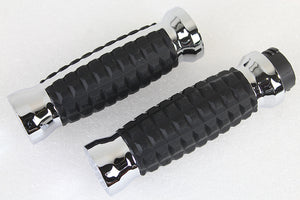 Alligator Style Grip Set Chrome 1982 / 1984 FL 1982 / 1984 FX 1982 / 1995 XL 1984 / 1995 FXST 1986 / 1995 FLST 1982 / 1994 FXR 1991 / 1995 FXD 1979 / 1995 FLT