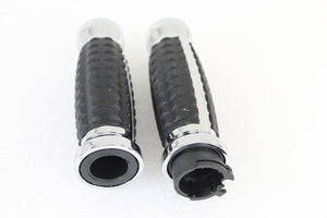 Alligator Style Grip Set Chrome 1982 / 1984 FL 1982 / 1984 FX 1982 / 1995 XL 1984 / 1995 FXST 1986 / 1995 FLST 1982 / 1994 FXR 1991 / 1995 FXD 1979 / 1995 FLT