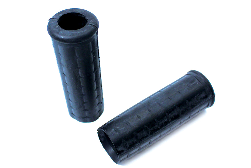 Replica Black Waffle Grips with Plug Hole 1949 / 1972 FL 1949 / 1952 WL