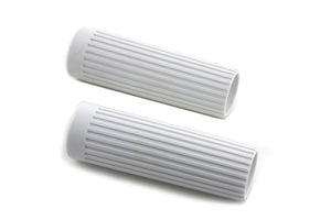 Replica Rib Style White Grip Set 1962 / 1965 FL 1962 / 1965 XL