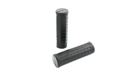 Replica Black Waffle Grips without Plug Hole 1949 / 1972 FL 1949 / 1952 WL