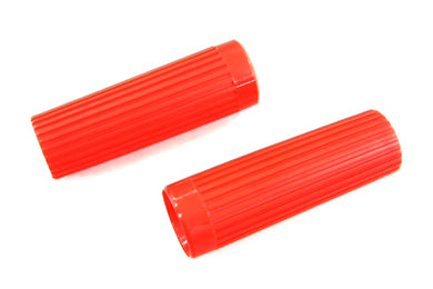 Red Grip Set Original Rib Style 1962 / 1965 FL 1963 / 1965 XL