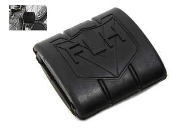 Black Rubber Brake Pedal Pad With FLH Logo 1936 / 1940 EL 1941 / 1984 FL