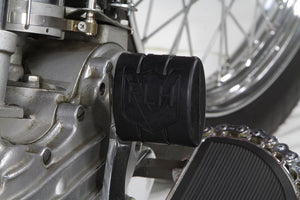 Black Rubber Brake Pedal Pad With FLH Logo 1936 / 1940 EL 1941 / 1984 FL