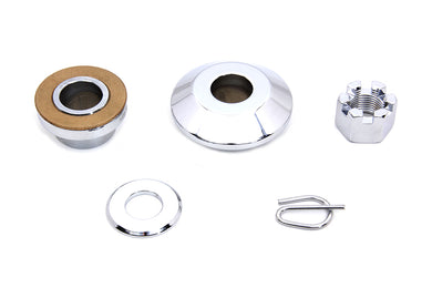 Front Axle Spacer Kit Smooth Style Chrome 1997 / 1999 FLSTS