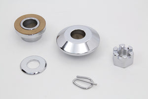 Front Axle Spacer Kit Smooth Style Chrome 1997 / 1999 FLSTS