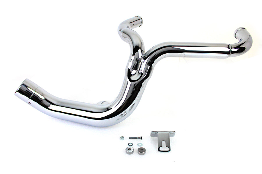 FLT 2:1 Lake Style Exhaust System Chrome 1995 / 2006 FLT
