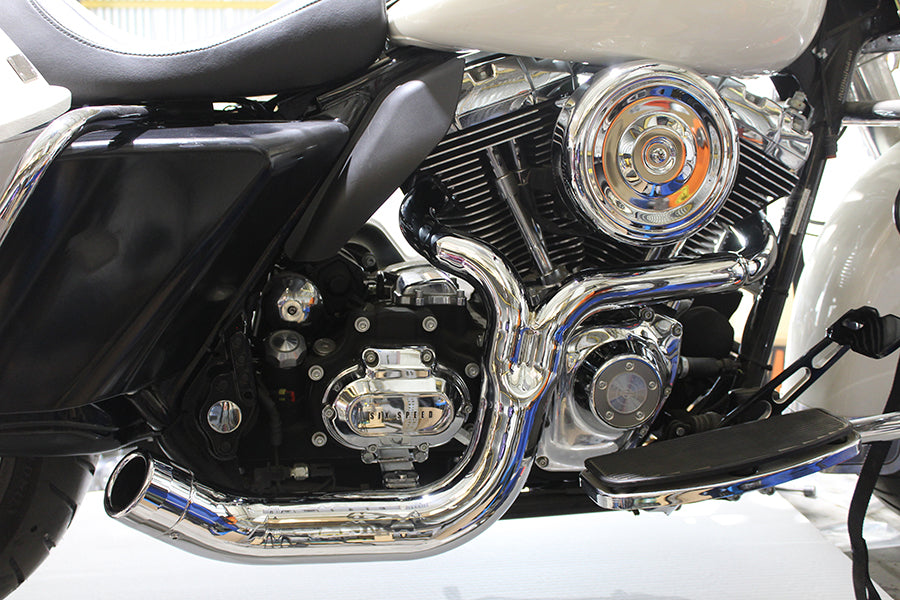 FLT 2:1 Lake Style Exhaust System Chrome 2007 / 2016 FLT
