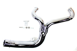 FLT 2:1 Lake Style Exhaust System Chrome 2007 / 2016 FLT