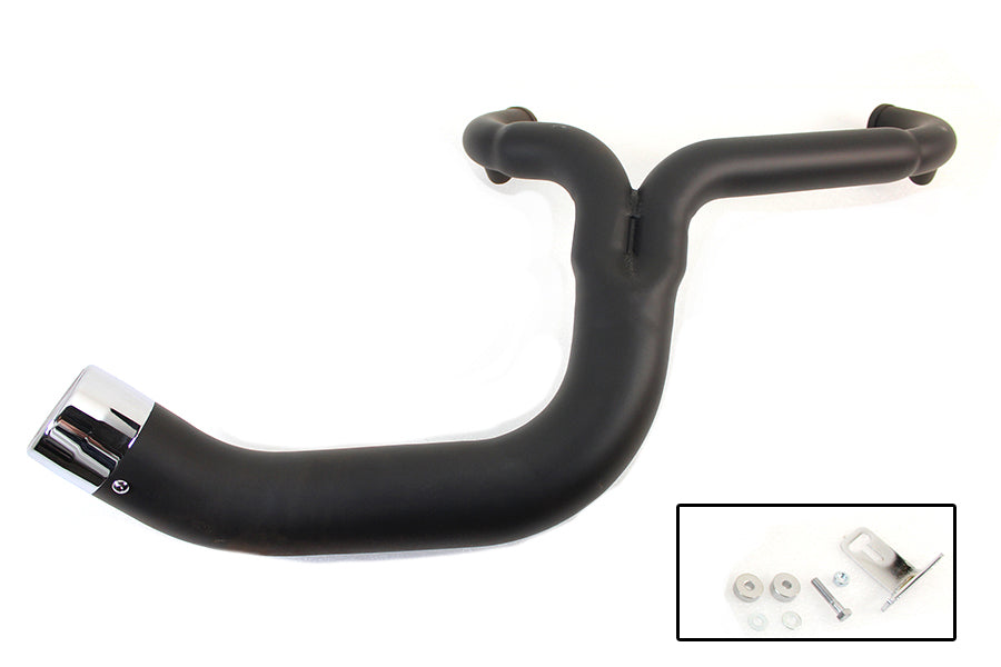 FLT 2:1 Lake Style Exhaust System Black 1997 / 2016 FLT