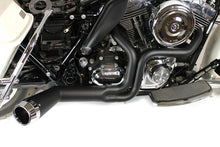Load image into Gallery viewer, FLT Offset Megaphone 2:1 Exhaust Black with Chrome Tip 1985 / 2005 FLT