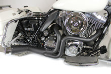 Load image into Gallery viewer, FLT Offset Megaphone 2:1 Exhaust Black with Chrome Tip 1985 / 2005 FLT