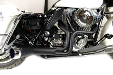 Load image into Gallery viewer, FLT Offset Megaphone 2:1 Exhaust Black with Chrome Tip 1985 / 2005 FLT