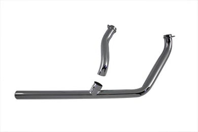 Chrome Exhaust Header Kit for Kick or Electric 1970 / 1984 FL