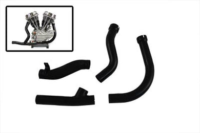 2 into 1 Black Exhaust Pipe Header Set 1948 / 1957 FL