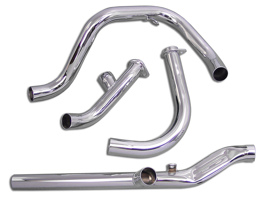 Dual Crossover Chrome Exhaust System 1966 / 1969 FL