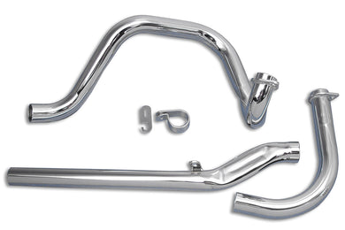 Dual Crossover Chrome Exhaust System 1966 / 1969 FL
