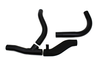 Replica 2 into 1 Black Exhaust Pipe Header Set 1936 / 1940 EL 1941 / 1947 FL