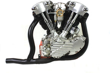 Load image into Gallery viewer, Replica 2 into 1 Black Exhaust Pipe Header Set 1936 / 1940 EL 1941 / 1947 FL