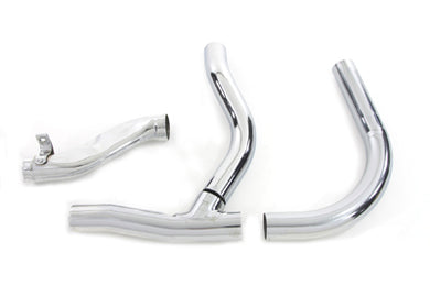 Replica 2 into 1 Chrome Exhaust Pipe Header Set 1936 / 1940 EL 1941 / 1947 FL
