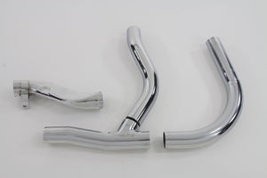 Replica 2 into 1 Chrome Exhaust Pipe Header Set 1936 / 1940 EL 1941 / 1947 FL