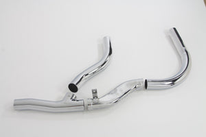 Replica 2 into 1 Chrome Exhaust Pipe Header Set 1936 / 1940 EL 1941 / 1947 FL