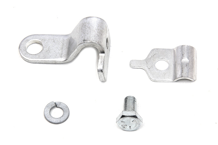 Cadmium Throttle Cable Bracket and Clamp 1972 / 1973 XL