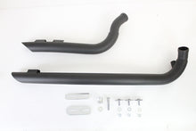Load image into Gallery viewer, Curved Radius 2 Drag Pipe Set Black 1986 / 2017 FXST 1986 / 2017 FLST