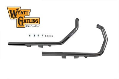 Wyatt Gatling Exhaust Drag Pipe Set Straight Cut Ends 2004 / 2006 XL