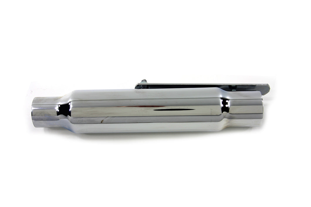 Shorty Slip on Muffler Chrome 0 /  Custom application for 1-3/4 or 1-1/2