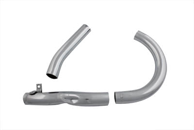 UL 3 Piece Exhaust System Set Chrome 1937 / 1940 UL