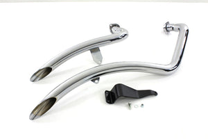 XL Exhaust Drag Pipe Set Chrome 1986 / 2003 XL