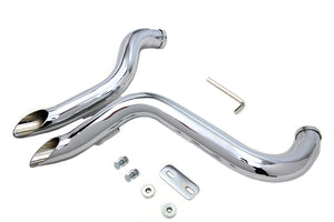 Wyatt Gatling Down Draft Exhaust Header Set 1986 / 2017 FXST 1986 / 2017 FLST 1991 / 2017 FXD 1986 / 2013 XL with Forward Controls only.