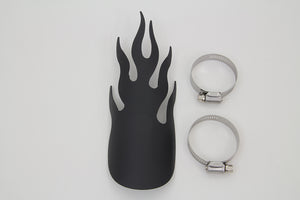 Black Flame Heat Shield 0 /  Custom application for 2-1/4" pipes"