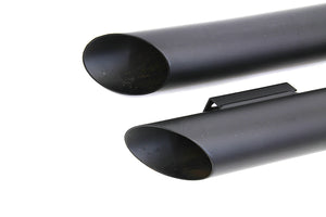 Wyatt Gatling Exhaust Drag Pipe Set Slash Cut Black 1986 / 2013 XL