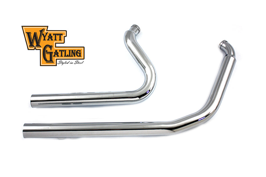 Wyatt Gatling Exhaust Drag Pipe Set Straight Cut 1984 / 2006 FXST