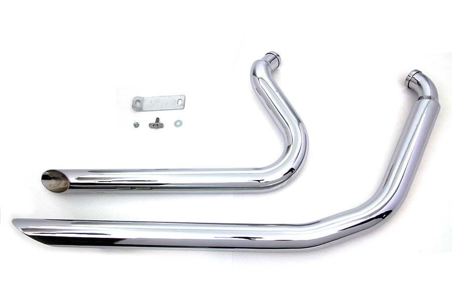 Wyatt Gatling Exhaust Drag Pipe Set Side Slash Shorty 1984 / 2006 FXST