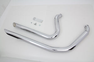 Wyatt Gatling Exhaust Drag Pipe Set Side Slash Shorty 1984 / 2006 FXST