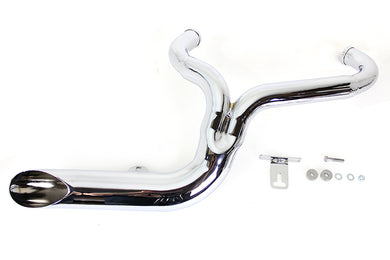 FXD 2:1 Lake Side Pipe Exhaust Chrome 2006 / 2017 FXD