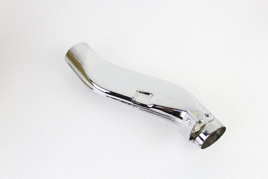 Flat Squash Pipe with Tab Chrome 1936 / 1953 EL 1941 / 1964 FL