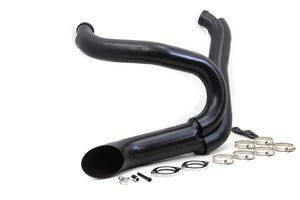 Black Wyatt Gatling 2 into 1 Exhaust Pipe Header Kit 2012 / 2017 FXST 2012 / 2017 FXDWG