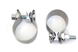 FXST Muffler Body and End Clamp Set Chrome 2017 / UP FXST 2017 / UP FLST