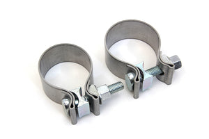 FXST Muffler Body and End Clamp Set Chrome 2017 / UP FXST 2017 / UP FLST