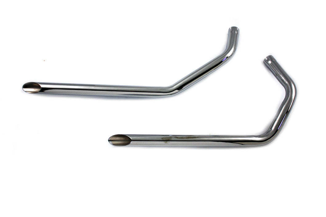 Wyatt Gatling Exhaust Drag Pipe Set Slash Cut Ends 1957 / 1978 XL 1980 / 1985 XL