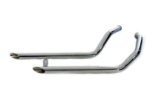 Load image into Gallery viewer, Exhaust Drag Pipe Set Slash Cut 1985 / 2009 FLT late 19851985 / 2009 FLHT late 19851985 / 2009 FLHR late 19851985 / 2006 FLHS late 1985