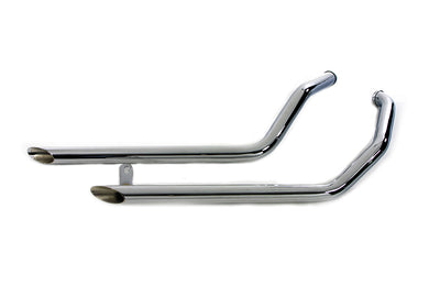 Exhaust Drag Pipe Set Slash Cut 1985 / 2009 FLT late 19851985 / 2009 FLHT late 19851985 / 2009 FLHR late 19851985 / 2006 FLHS late 1985