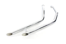 Load image into Gallery viewer, Exhaust Drag Pipe Set Slash Cut 1985 / 2009 FLT late 19851985 / 2009 FLHT late 19851985 / 2009 FLHR late 19851985 / 2006 FLHS late 1985