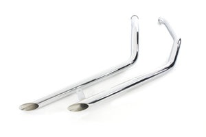 Exhaust Drag Pipe Set Slash Cut 1985 / 2009 FLT late 19851985 / 2009 FLHT late 19851985 / 2009 FLHR late 19851985 / 2006 FLHS late 1985